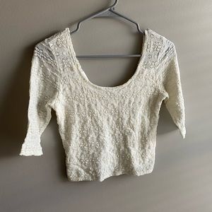 Fitted Lace Crop Top